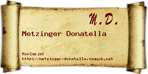 Metzinger Donatella névjegykártya